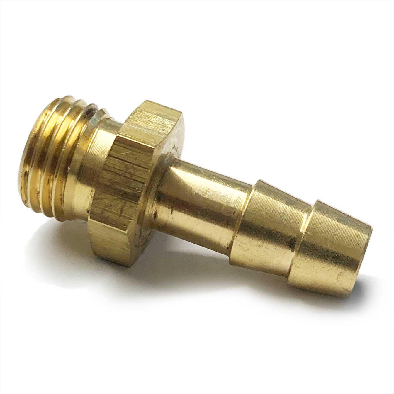 Brass Hose Tail Male BSP Parallel 5/16 I/D Hose - 1/4 BSP - Petrol Fuel Pipe - High quality product image showing Brass Hose Tail Male BSP Parallel 5/16 I/D Hose - 1/4 BSP - Petrol Fuel Pipe details and features