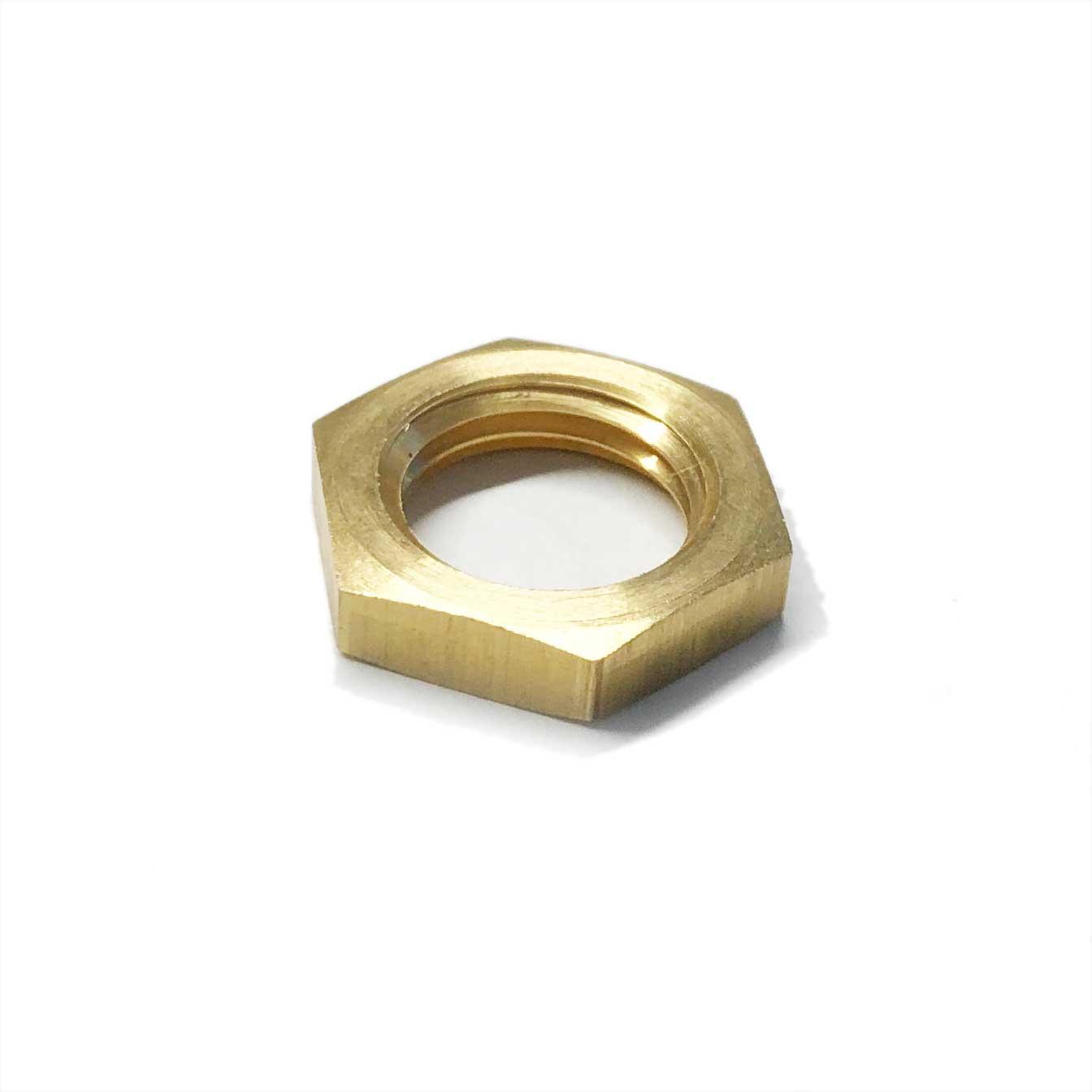 Brass Lock Nut 1/4 BSP - Petrol Fuel Pipe - High quality product image showing Brass Lock Nut 1/4 BSP - Petrol Fuel Pipe details and features