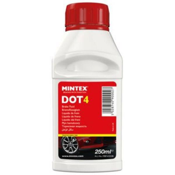 Mintex DOT 4 DOT4 Brake Fluid 250ml - MBF4-0250B - High quality product image showing Mintex DOT 4 DOT4 Brake Fluid 250ml - MBF4-0250B details and features