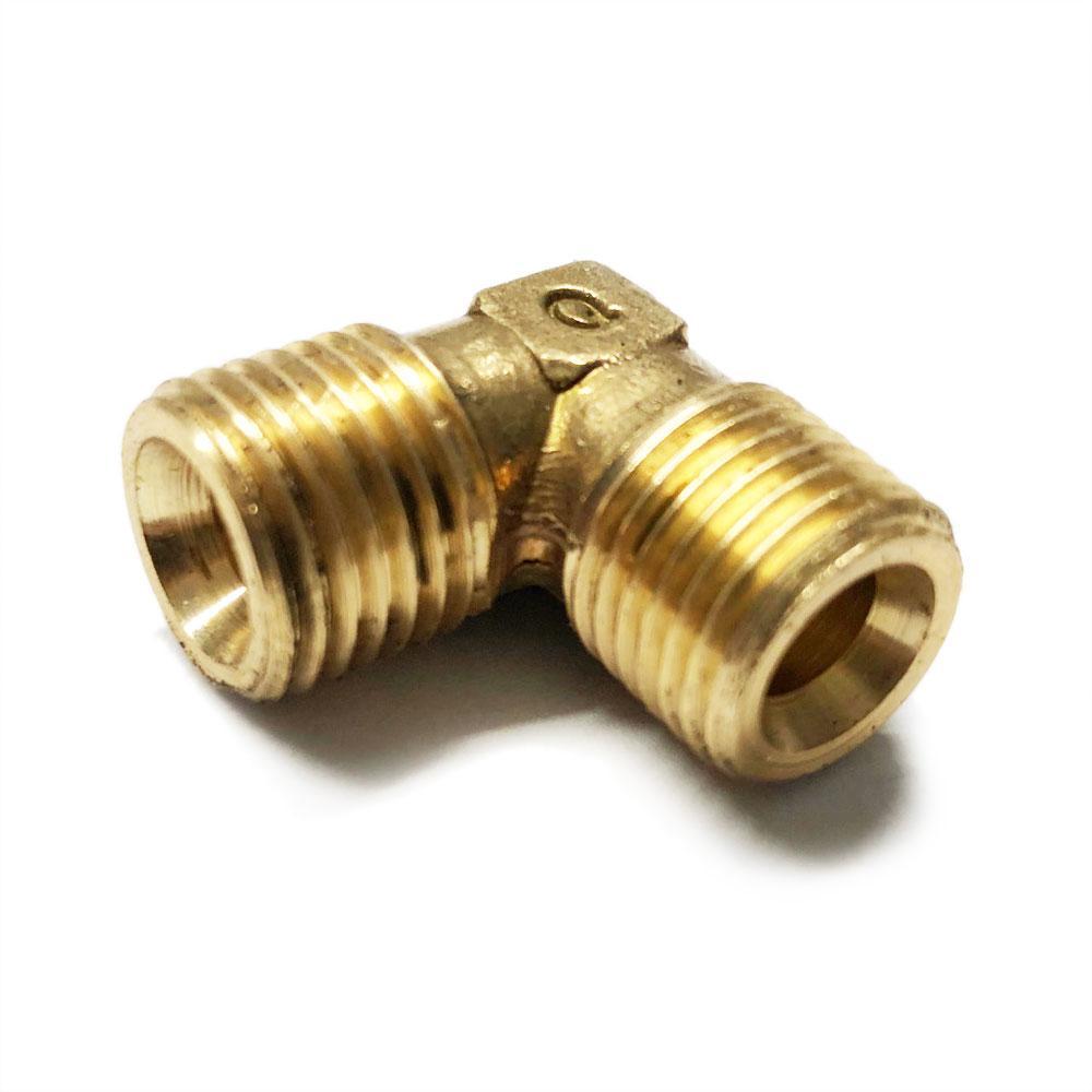 Brass Equal Elbow 1/4 O/D - Petrol Fuel Pipe - 1/4 BSP - High quality product image showing Brass Equal Elbow 1/4 O/D - Petrol Fuel Pipe - 1/4 BSP details and features