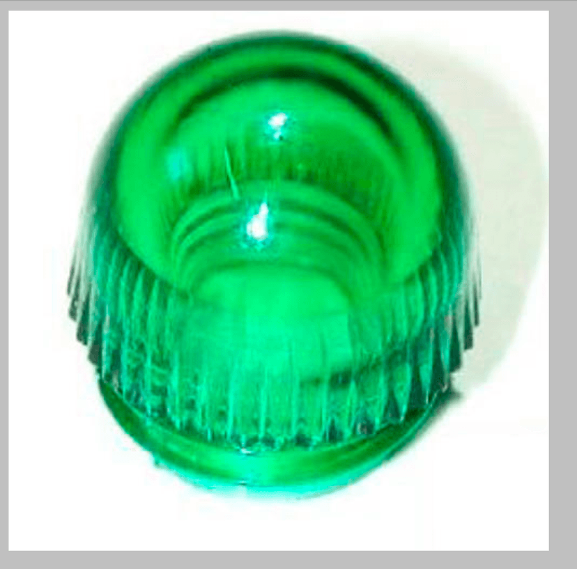 1x Flasher Indicator Warning Light Green Lens