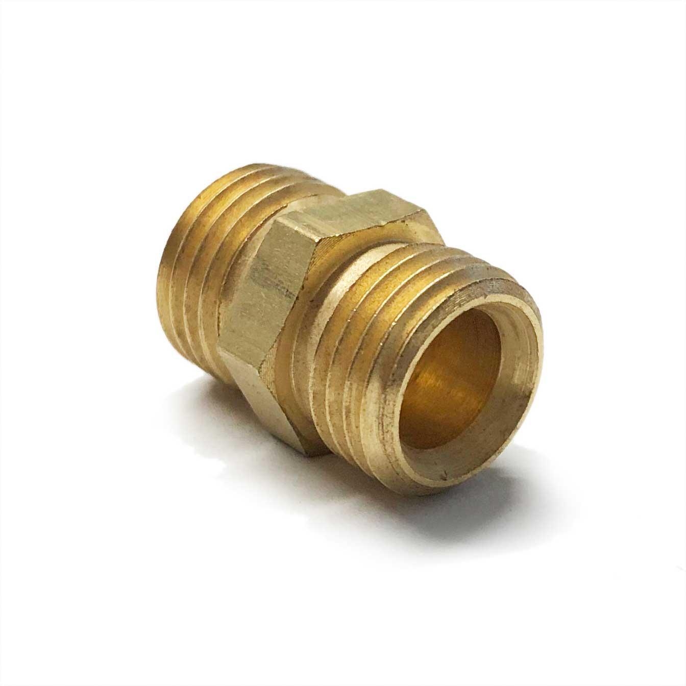 Brass Equal Coupling 5/16  O/D - Petrol Fuel Pipe - 1/4 BSP - High quality product image showing Brass Equal Coupling 5/16  O/D - Petrol Fuel Pipe - 1/4 BSP details and features