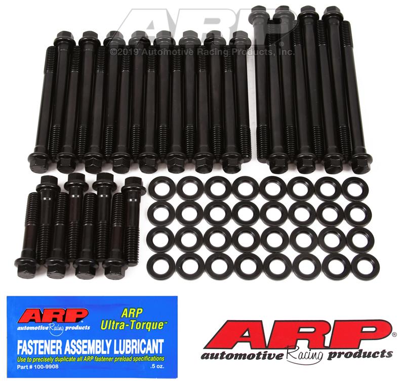 ARP 135-3603 BBC W/DART-CHV BWTIE ALUM, For Use With Chevy Big Block; Late Bowtie Aluminum/ Iron Dart/ Pro-1/ Pro Top Line/ World Products Iron Heads; Hex Style Head Type; 180000 Pounds Per Square Inch Tensile Strength; Black Oxide; Chrome Moly - High quality product image showing ARP 135-3603 BBC W/DART-CHV BWTIE ALUM, For Use With Chevy Big Block; Late Bowtie Aluminum/ Iron Dart/ Pro-1/ Pro Top Line/ World Products Iron Heads; Hex Style Head Type; 180000 Pounds Per Square Inch Tensile Strength; Black Oxide; Chrome Moly details and features