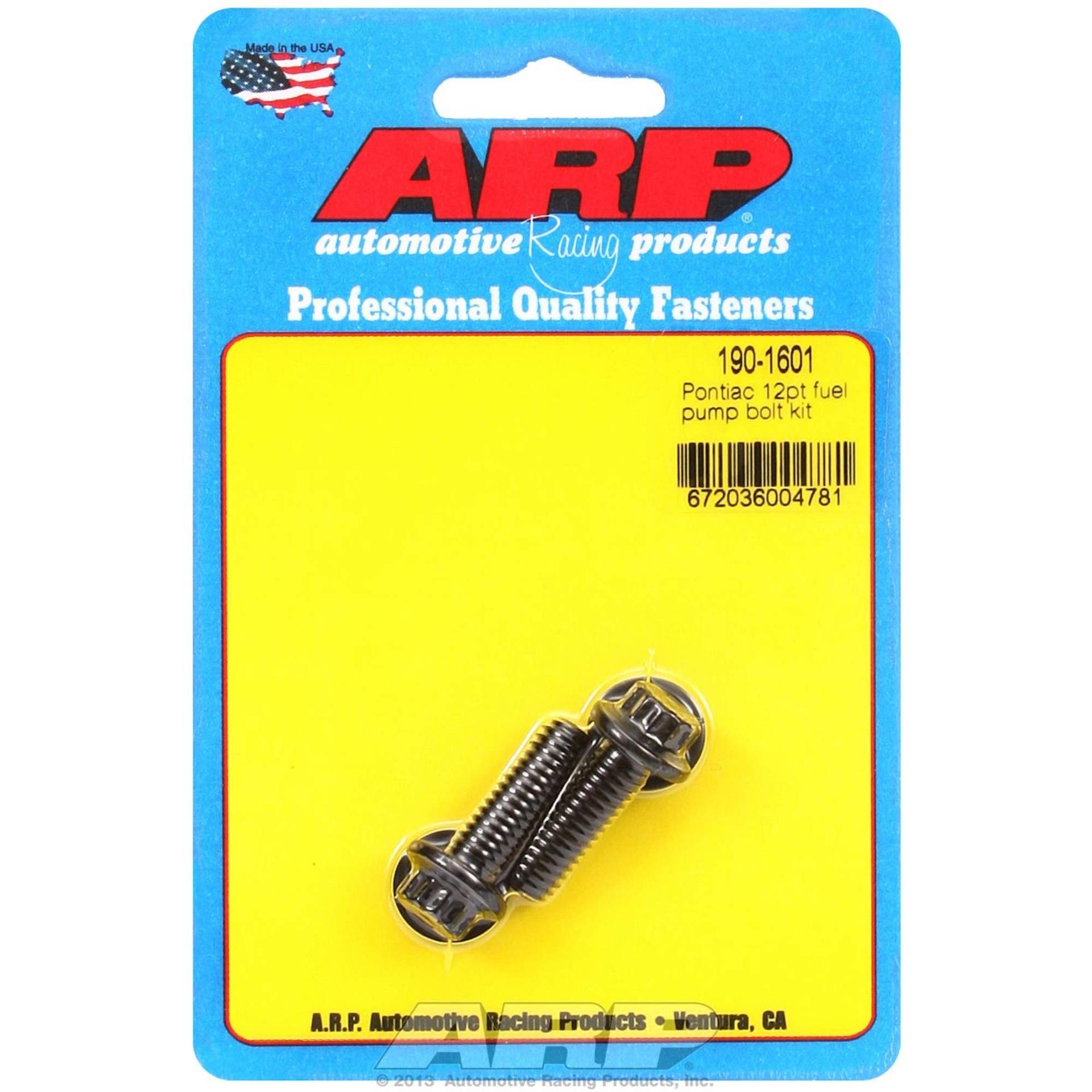 ARP 190-1601 Pontiac 12pt Fuel Pump Bolt Kit - High quality product image showing ARP 190-1601 Pontiac 12pt Fuel Pump Bolt Kit details and features