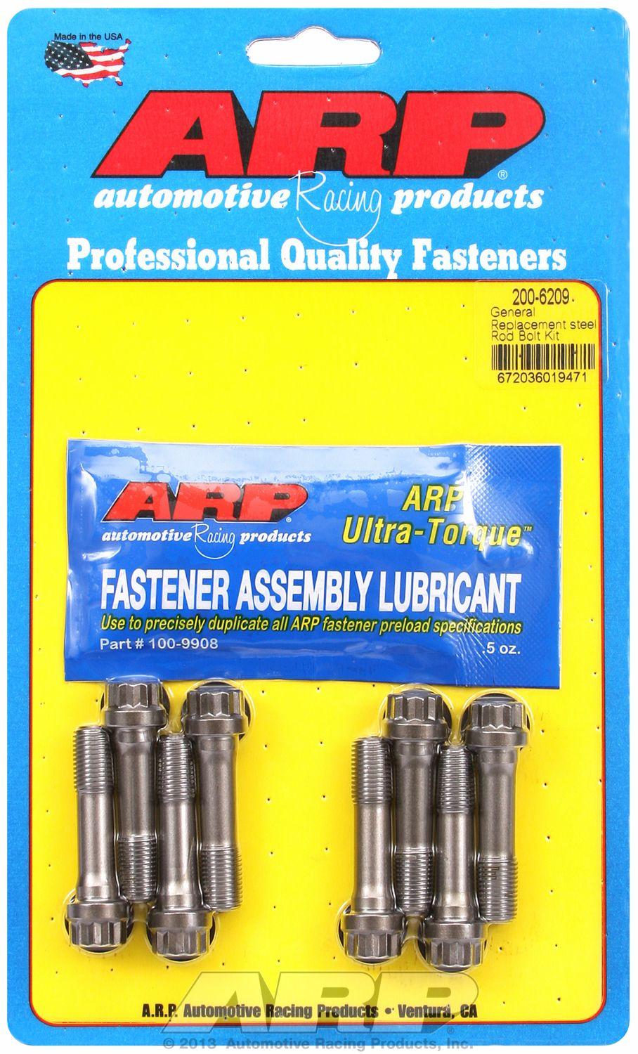 ARP 200-6209 GEN REPLACSTEL RD BLT KIT, General Replacement; 220000 PSI Tensile Strength; Polished; ARP2000 Steel; Set of 8 - High quality product image showing ARP 200-6209 GEN REPLACSTEL RD BLT KIT, General Replacement; 220000 PSI Tensile Strength; Polished; ARP2000 Steel; Set of 8 details and features