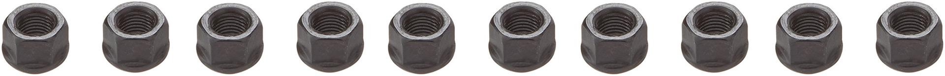 ARP 200-8634 Hex Nuts, Steel With Black Oxide Finish, Package Of 10 With 42802 - 24 Thread Size And 42994 Socket Size - High quality product image showing ARP 200-8634 Hex Nuts, Steel With Black Oxide Finish, Package Of 10 With 42802 - 24 Thread Size And 42994 Socket Size details and features