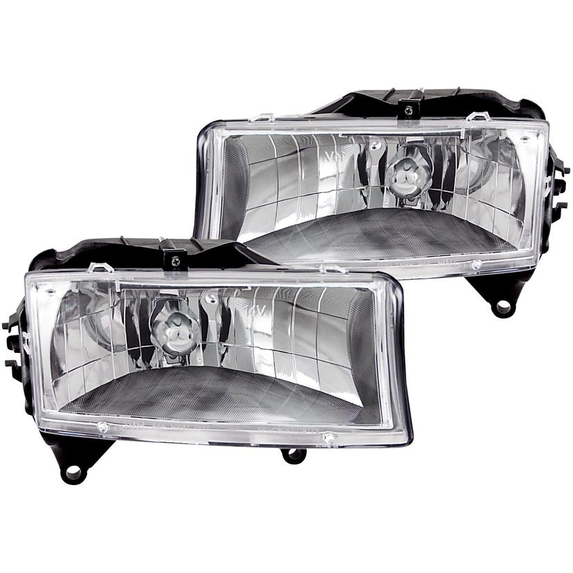 ANZO 111021 Dodge Dakota/Durango Crystal Chrome Headlight Assembly (Pair)