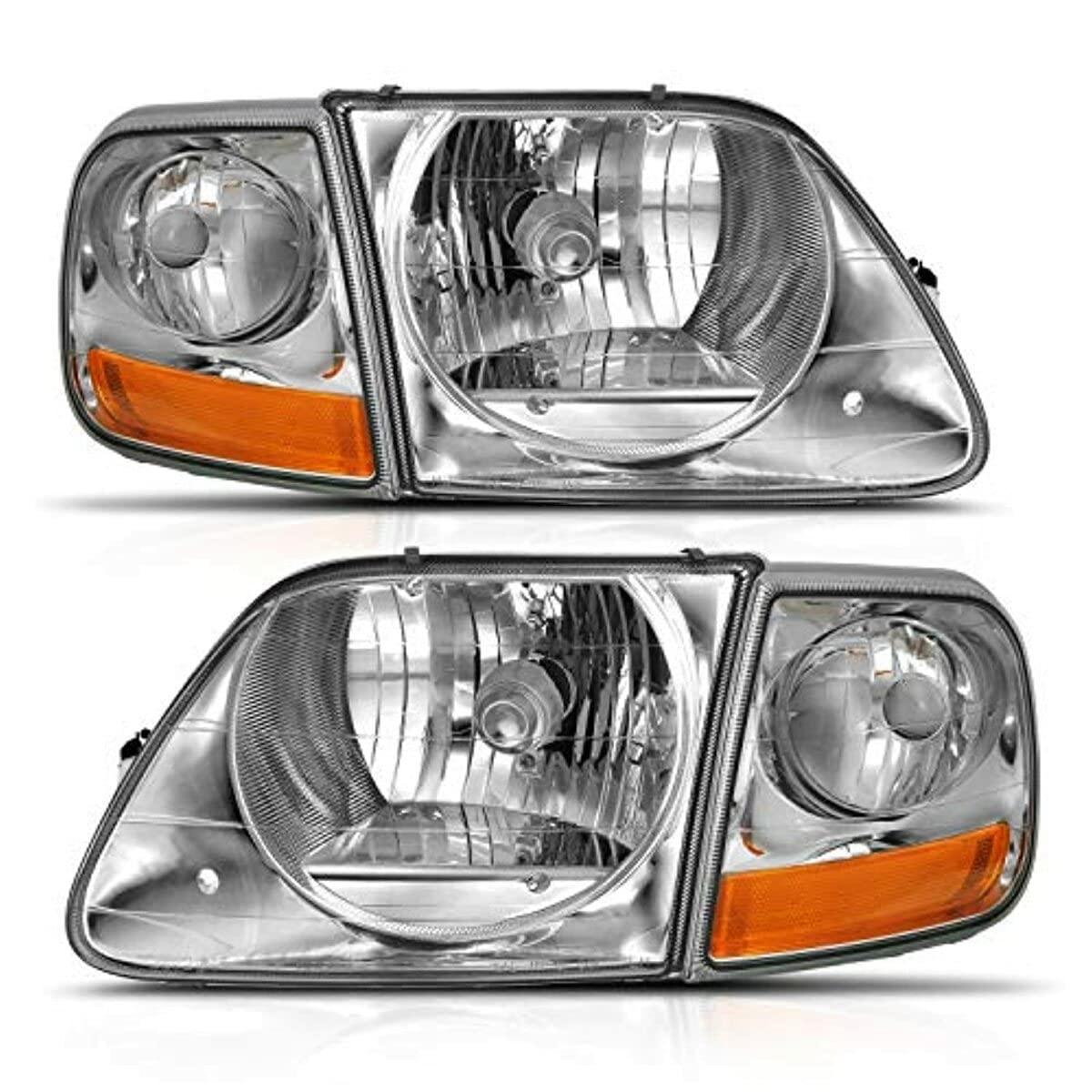 ANZO 111438 1997-2003 Ford F-150 Crystal Headlight G2 Clear With Parking Light - High quality product image showing ANZO 111438 1997-2003 Ford F-150 Crystal Headlight G2 Clear With Parking Light details and features