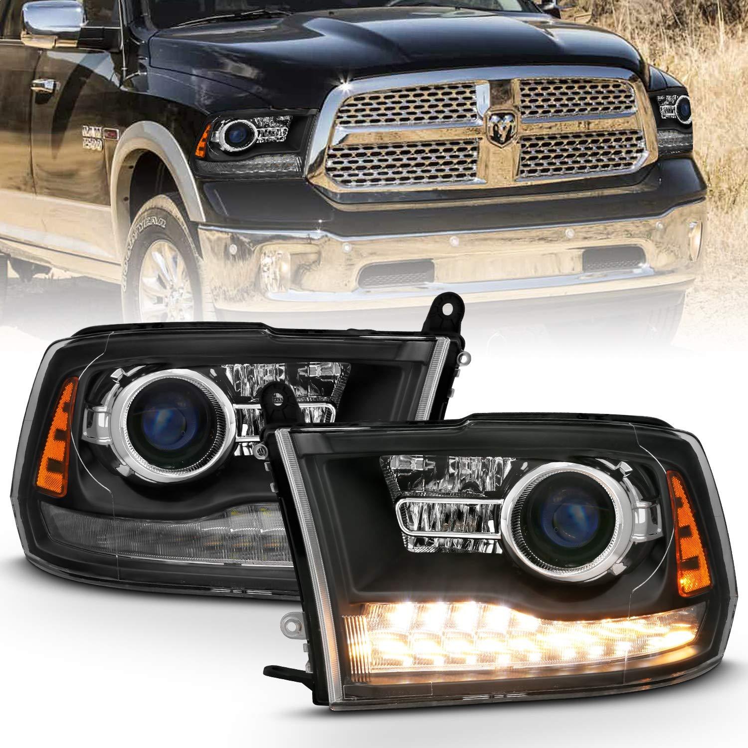 ANZO 111489 Projector Headlamps Fits Dodge Ram 1500 - High quality product image showing ANZO 111489 Projector Headlamps Fits Dodge Ram 1500 details and features