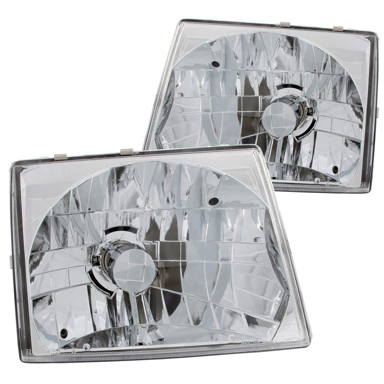 ANZO 121132 Toyota Tacoma Crystal Chrome Headlight Assembly (Pair) - High quality product image showing ANZO 121132 Toyota Tacoma Crystal Chrome Headlight Assembly (Pair) details and features
