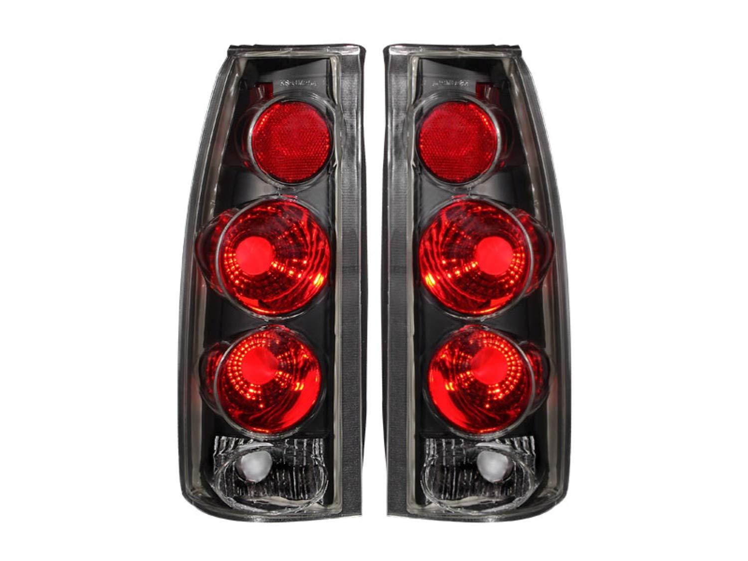 ANZO 211019 Chevrolet 3D Style Black Tail Light Assembly (Pair) - High quality product image showing ANZO 211019 Chevrolet 3D Style Black Tail Light Assembly (Pair) details and features