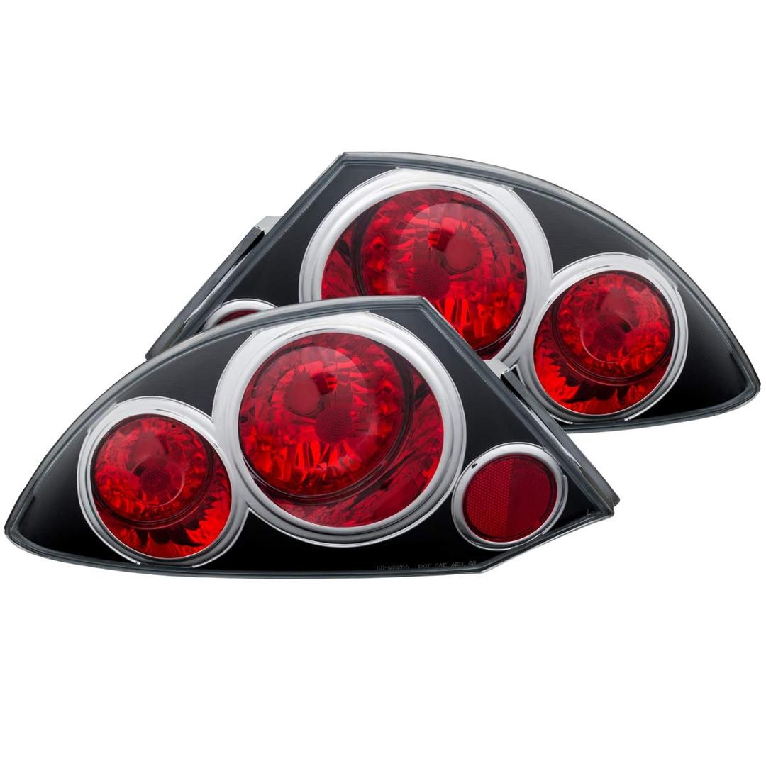 ANZO 221081 Mitsubishi Eclipse Black Tail Light Assembly (Pair) - The Twister Group Tools product