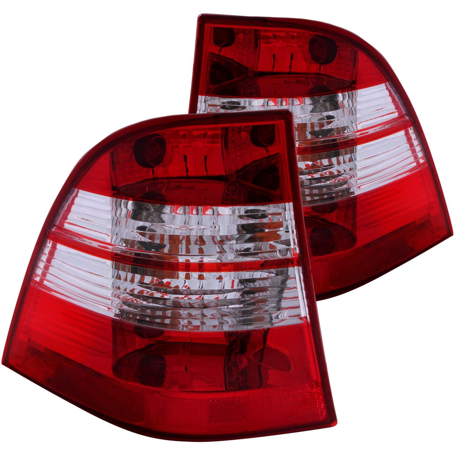 ANZO 221134 Mercedes-Benz ML Chrome Tail Light Assembly (Pair) - High quality product image showing ANZO 221134 Mercedes-Benz ML Chrome Tail Light Assembly (Pair) details and features