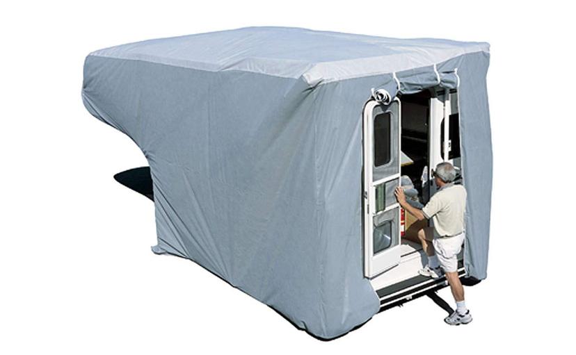 ADCO 12264 SFS Aqua Shed Truck Camper Cover - 8FT to 10FT Queen Bed, Gray, Medium - Queen 193 Inch -213 Inch
