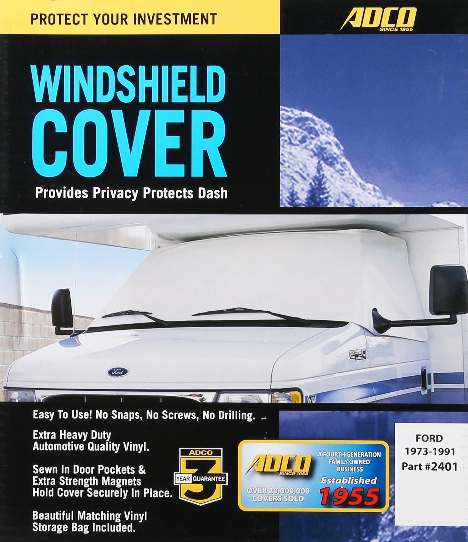 ADCO 2401 Polar White Windshield Cover - High quality product image showing ADCO 2401 Polar White Windshield Cover details and features