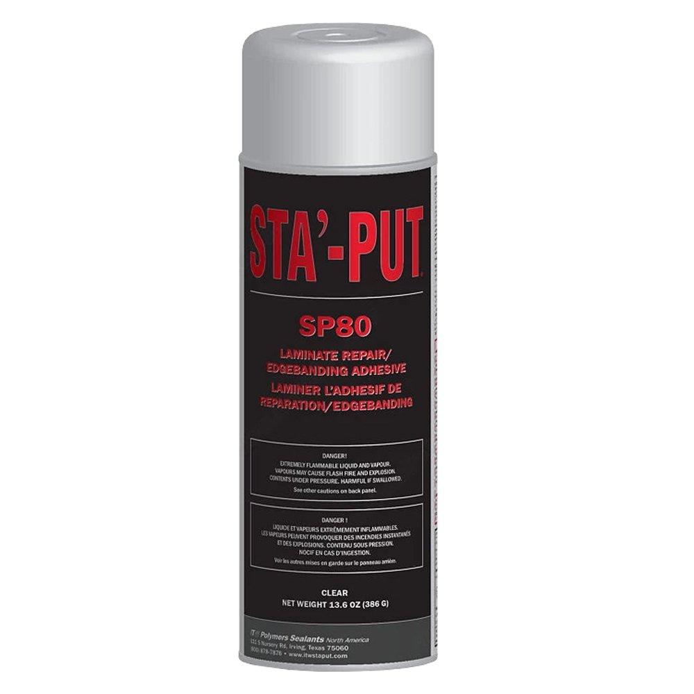 AP PRODUCTS 001-SP8013C SP80 SPRAY ADHESIVE, SP80; Used To Bond High Pressure Laminates To Substrates In Woodworking/ Manufactured Housing/ General Construction; 13.6 Ounce Aersol Can; Clear; Water Resistant/ Non-Staining/ Fast Drying - The Twister Group Tools product