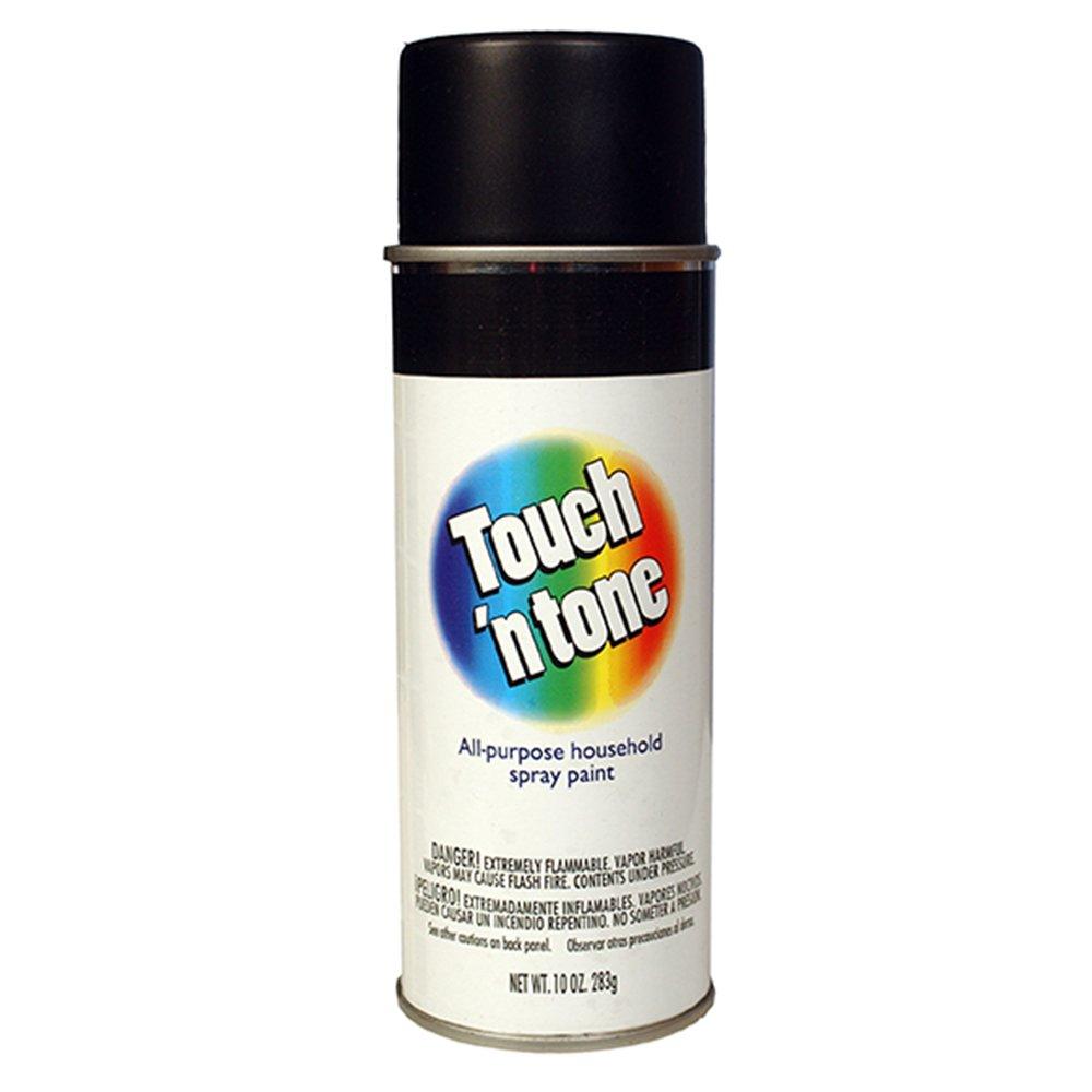 AP PRODUCTS 00355276 Multi Purpose Paint; Touch N Tone; Gloss Black; 10 Ounce Aerosol Can; Used For All Purpose Household Applications - The Twister Group Tools product