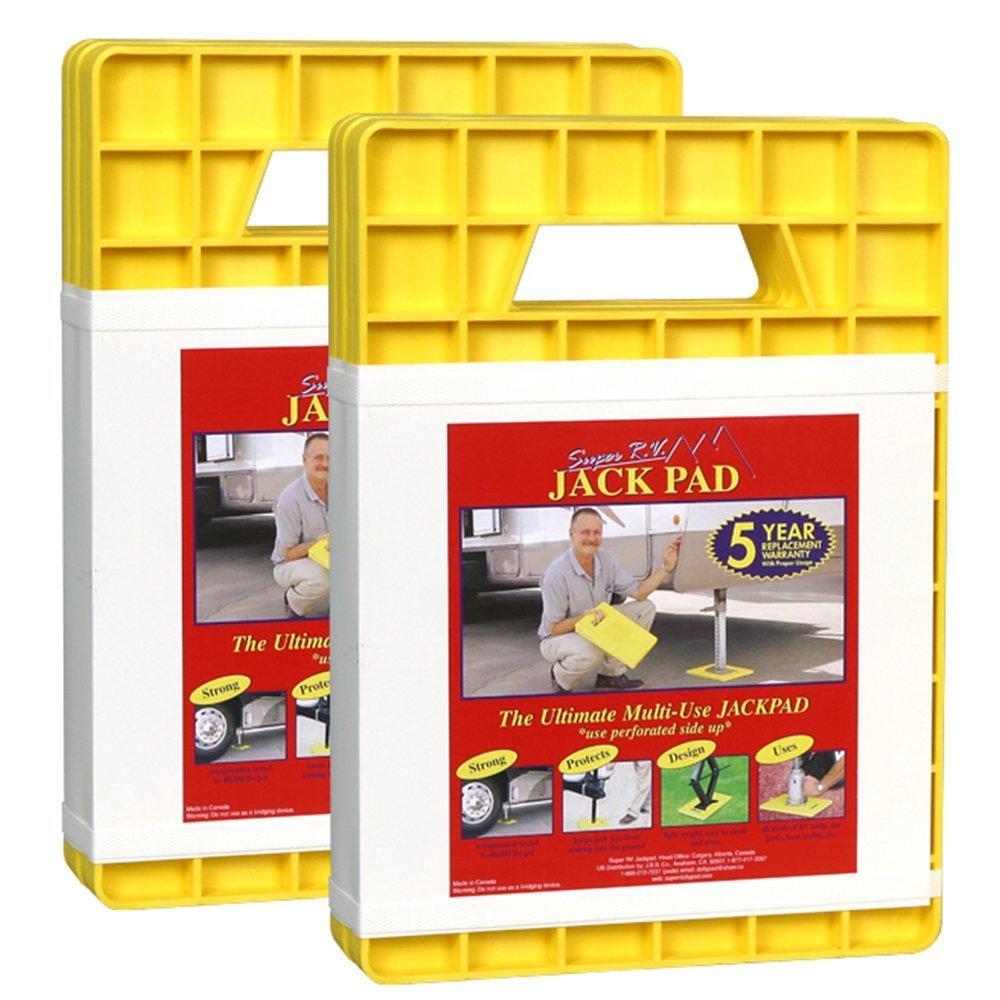 AP PRODUCTS 00747257 Super RV Jack Pad (Pack of 4), Yellow - High quality product image showing AP PRODUCTS 00747257 Super RV Jack Pad (Pack of 4), Yellow details and features