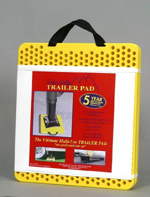 AP PRODUCTS 00787825 Trailer Stabilizer Jack Stand Pad; Super Dolly; Use To Prevent Stabilizer Legs From Sinking Into The Ground; 100000 Pound Capacity; 15 Inch Width x 17 Inch Depth x 1 Inch Thick; 2 Per Pack - The Twister Group Tools product