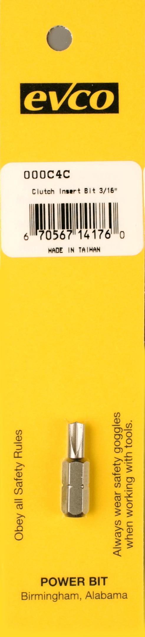 AP PRODUCTS 009000C4C CLUTCH INSERT BIT 1/4FT X