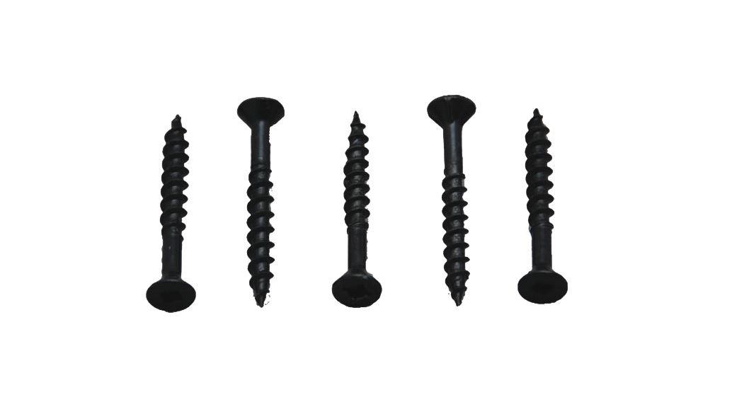 AP PRODUCTS 012FSQ25BL 012-FSQ25 BL 8 X 2 Black Flat Head Screws, 2 INCH / Pack of 25 - High quality product image showing AP PRODUCTS 012FSQ25BL 012-FSQ25 BL 8 X 2 Black Flat Head Screws, 2 INCH / Pack of 25 details and features