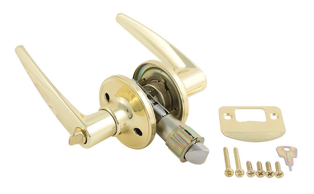 AP PRODUCTS 013231 Lever Style Privacy Lock Brass - The Twister Group Tools product