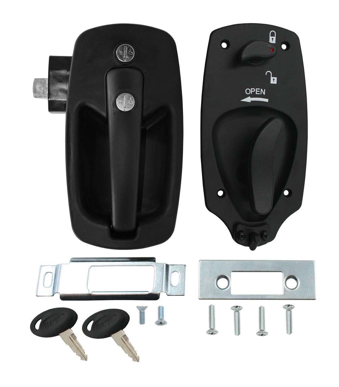 AP PRODUCTS 013536 Bauer Keyed Alike Euro Lock - Black - High quality product image showing AP PRODUCTS 013536 Bauer Keyed Alike Euro Lock - Black details and features