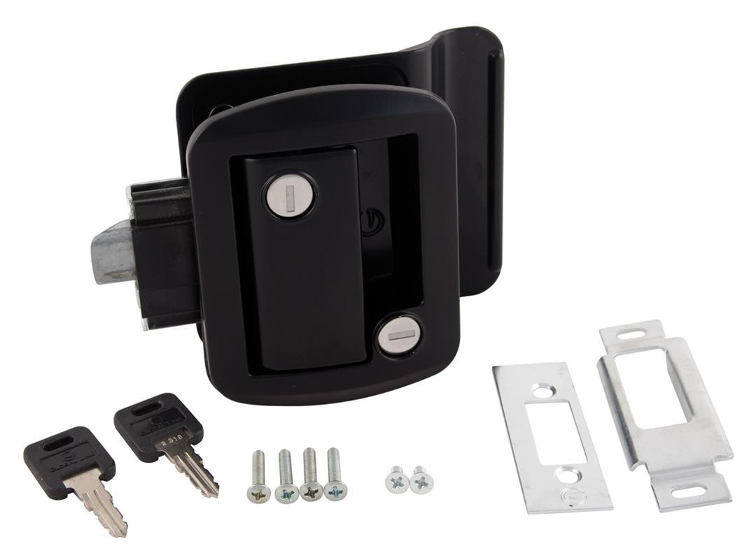 AP PRODUCTS 013570 Black Global Travel Trailer Entrance Lock Set - High quality product image showing AP PRODUCTS 013570 Black Global Travel Trailer Entrance Lock Set details and features