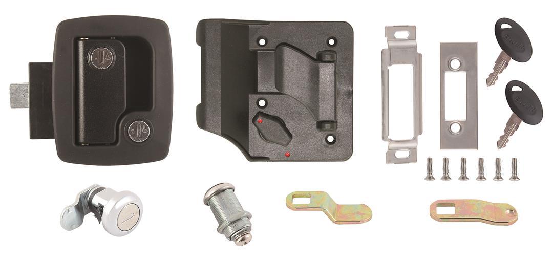AP PRODUCTS 0136201 RV Door Lock Keyed Alike Kit - Standard Black - High quality product image showing AP PRODUCTS 0136201 RV Door Lock Keyed Alike Kit - Standard Black details and features