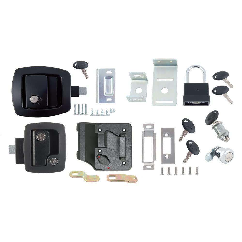 AP PRODUCTS 013-6203 RV Door Lock Keyed Alike Kit - Deluxe Black - The Twister Group Tools product