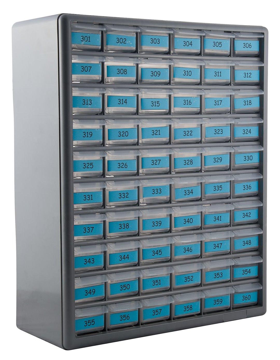 AP PRODUCTS 013-689 BAUER RV300 SER KEY CABINET W/DRWRS, Cabinet With Drawers; 21 Inch Width x 21 Inch Height x 9 Inch Depth; Gray; With 5 Keys Each Of 60 Key Codes Numbering 301 To 360 - The Twister Group Tools product