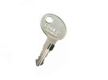 AP PRODUCTS 013689709 Key; Bauer; Replacement Key For Bauer RV 700 Series Door Lock; Key Code 709 - The Twister Group Tools product