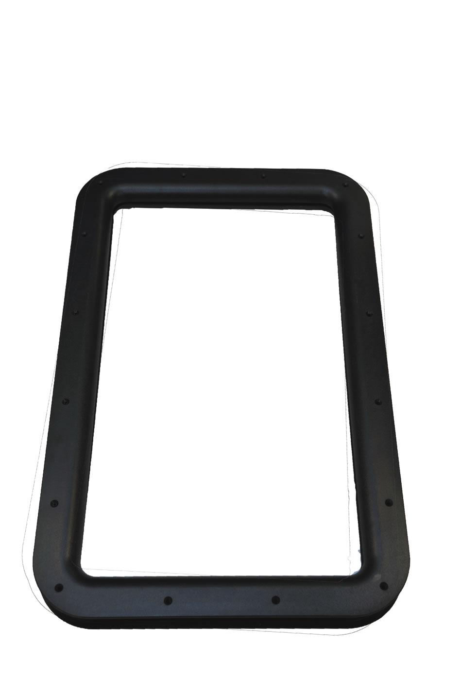 AP PRODUCTS 0152014762 015-2014762 Black RV Entrance Door Replacement Window Frame - High quality product image showing AP PRODUCTS 0152014762 015-2014762 Black RV Entrance Door Replacement Window Frame details and features
