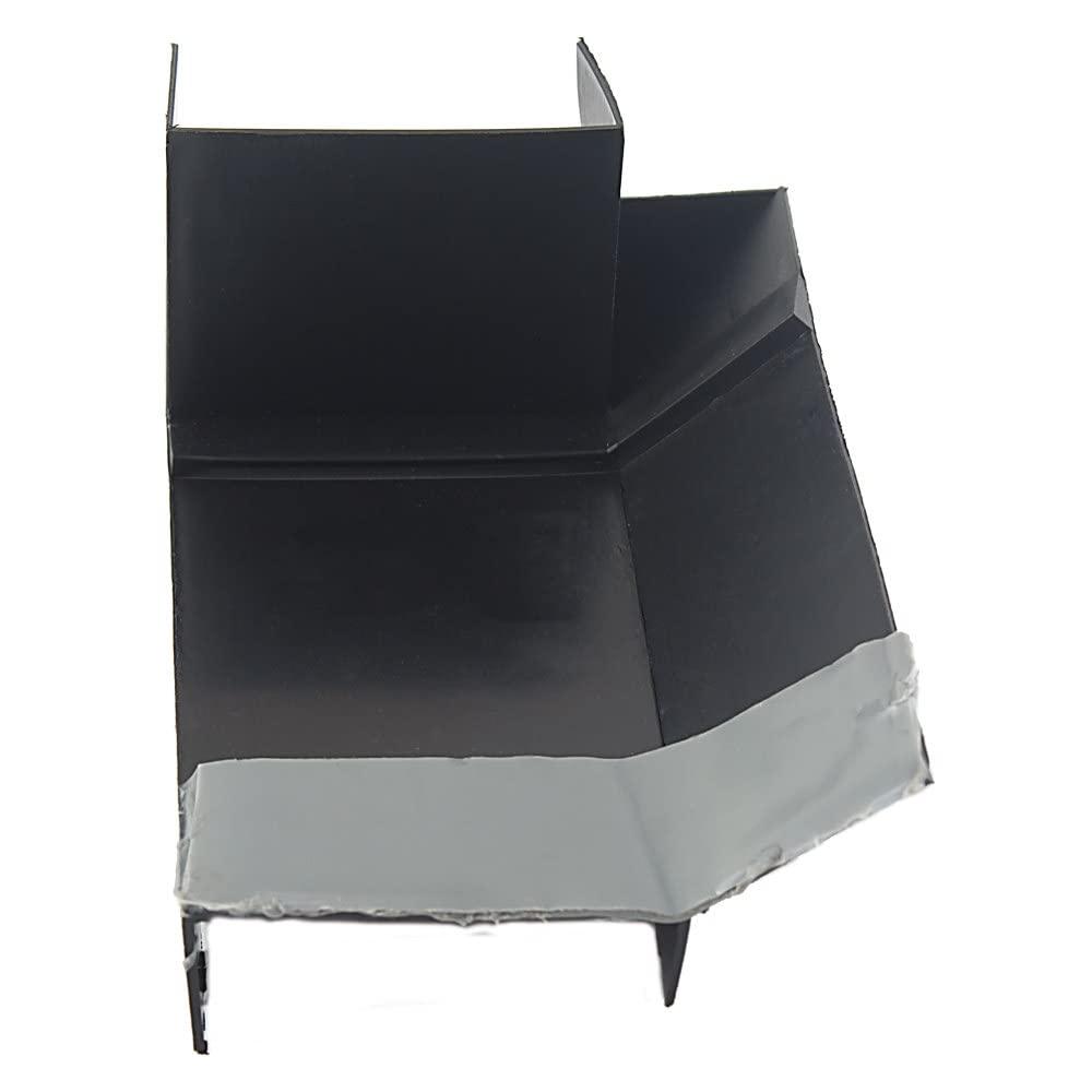 AP PRODUCTS 018-1161-LH Left Hand Notch Corner Block, Black / 4-1/2 INCH x 2-1/2 INCH x 2 INCH - High quality product image showing AP PRODUCTS 018-1161-LH Left Hand Notch Corner Block, Black / 4-1/2 INCH x 2-1/2 INCH x 2 INCH details and features