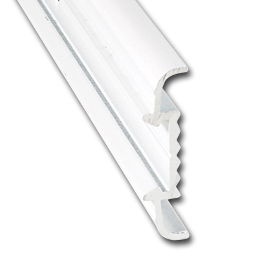 AP PRODUCTS 021-56401-8 MOLDING TRIM P.WHT 8FT EA, Insert Molding Trim Type; 1-1/4 Inch Height x 1/3 Inch Width x 8 Foot Length; Polar White; Aluminum - High quality product image showing AP PRODUCTS 021-56401-8 MOLDING TRIM P.WHT 8FT EA, Insert Molding Trim Type; 1-1/4 Inch Height x 1/3 Inch Width x 8 Foot Length; Polar White; Aluminum details and features