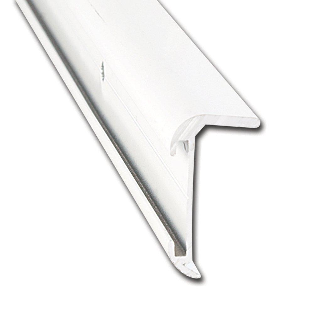 AP PRODUCTS 021-85001-8 CRNR MOLD P.WHT 8FT EA, Insert Corner Molding; With Insert; 1-1/5 Inch Height x 3/5 Inch Width x 8 Foot Length; Polar White; Aluminum; Single - High quality product image showing AP PRODUCTS 021-85001-8 CRNR MOLD P.WHT 8FT EA, Insert Corner Molding; With Insert; 1-1/5 Inch Height x 3/5 Inch Width x 8 Foot Length; Polar White; Aluminum; Single details and features