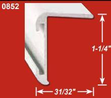 AP PRODUCTS 021-85203-8 L.LEG CRNR MOLD MILL 8EA, Long Leg Insert Corner Molding Type; 1-1/4 Inch Height x 31/32 Inch Width x 8 Foot Length; Aluminum - The Twister Group Tools product