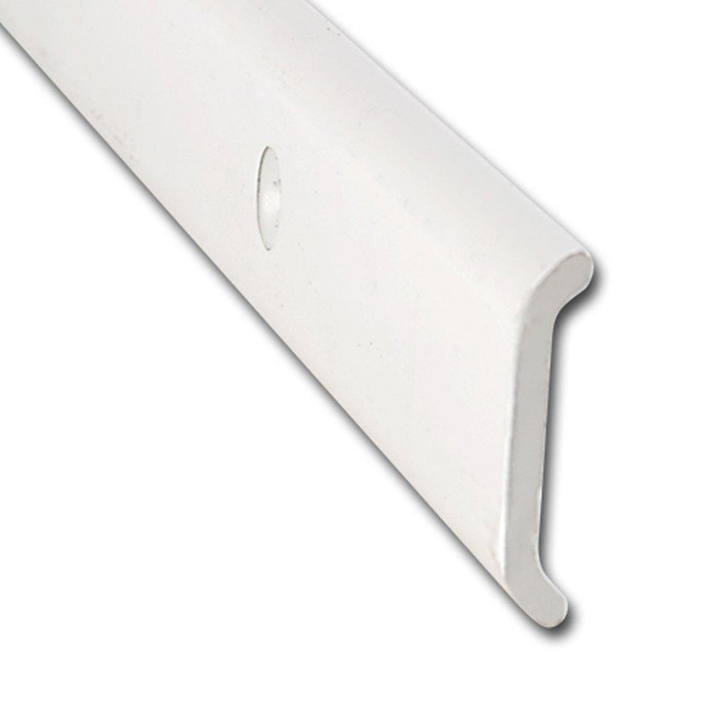 AP PRODUCTS 021-87201-16 NON FLATTRIM P.WHT 16FT EA, Non-Insert Flat Trim Type; 1-1/32 Inch Height x 1/6 Inch Width x 16 Foot Length; Polar White; Aluminum - The Twister Group Tools product