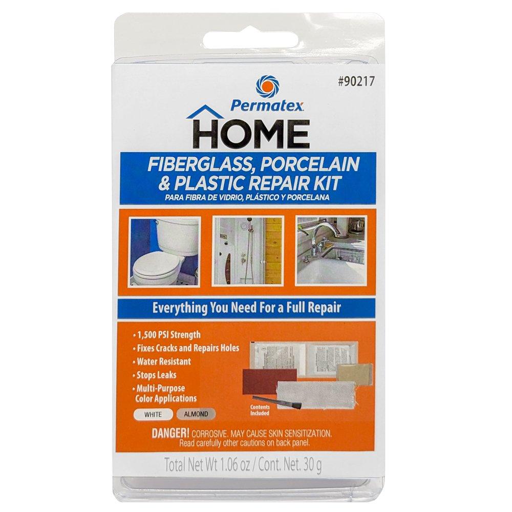 AP PRODUCTS 002-90217 FIBERGLASS PORCELAIN & PLASTIC REP, Use To Stop Leaks/ Repair Holes/ Fills Cracks; For Use With Plastic/ Fiberglass/ Ceramic; 1500 Pounds Per Square Inch (PSI) Tensile Strength; Water Resistant; White And Almond - The Twister Group Tools product