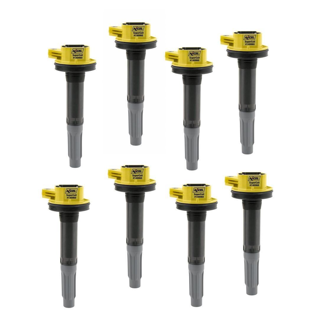 ACCEL 140060-8 SuperCoil Ignition Coils Yellow, 8-Pack - The Twister Group Tools product