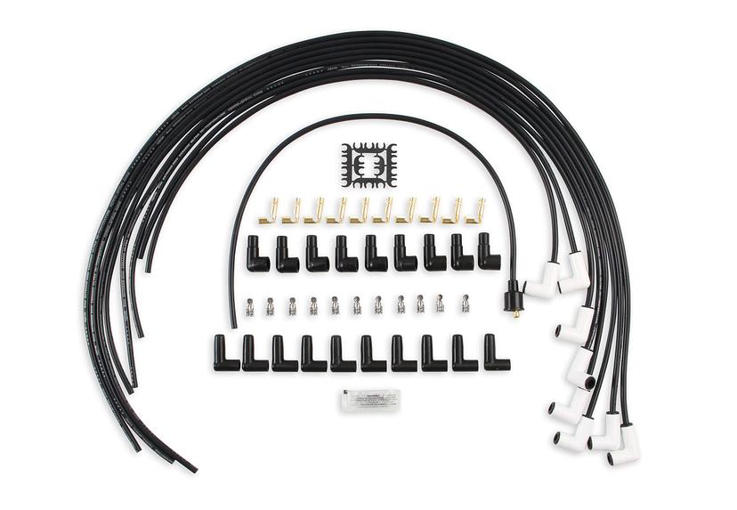 ACCEL 9001C Extreme 9000 Spark Plug Wire Set - Universal - 90 Degree White Ceramic Boots
