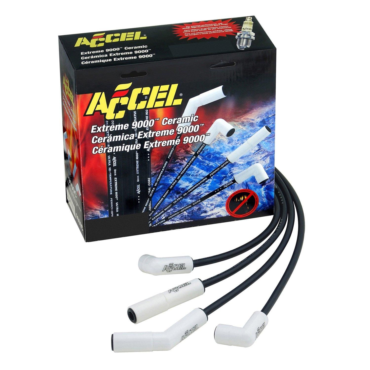 ACCEL 9059C Extreme 9000 Spark Plug Wire Set Ceramic Boot - High quality product image showing ACCEL 9059C Extreme 9000 Spark Plug Wire Set Ceramic Boot details and features