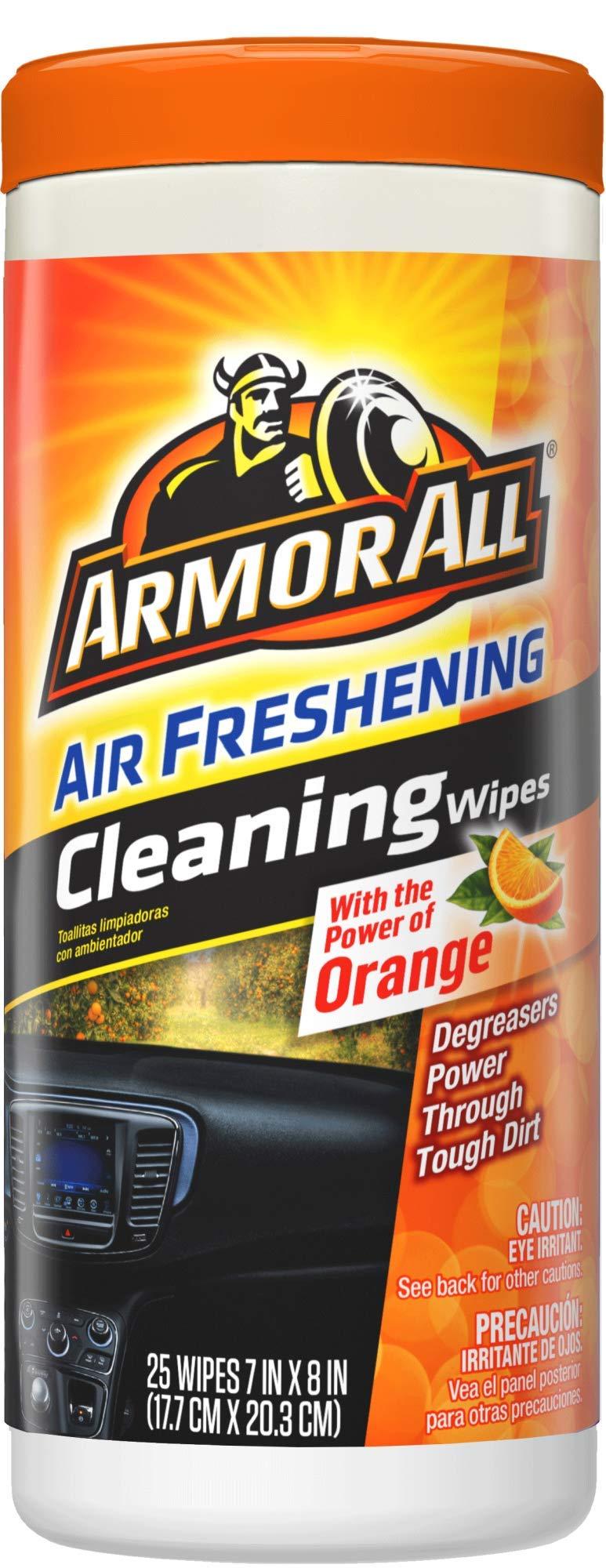 ARMOR ALL 10260B Car Interior Cleaner Wipes, Car Cleaning Wipes with Orange Cleans Dirt and Dust in Cars, Trucks and Motorcycles, 25 Count - The Twister Group Tools product