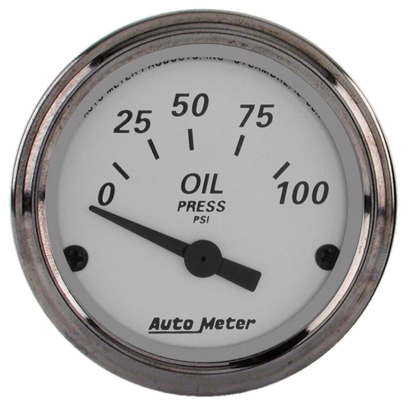 AUTO METER 1928 American Platinum Electric Oil Pressure Gauge