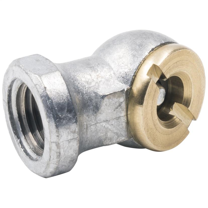 AUTO METER 2169 AIR Chuck, 90 º Ball Foot, 1/4 INCH NPT