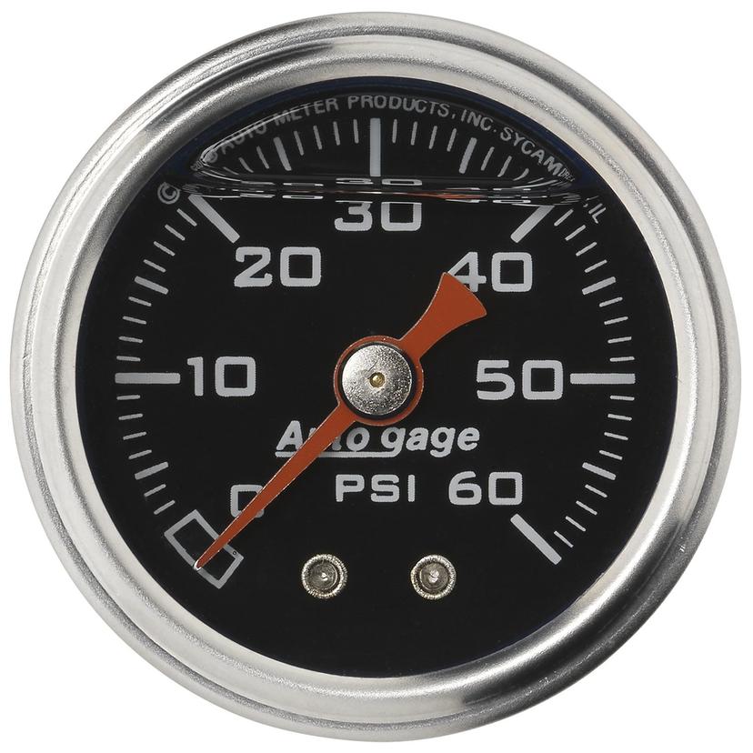 AUTO METER 2173 Autogage Fuel Pressure Gauge, Black face
