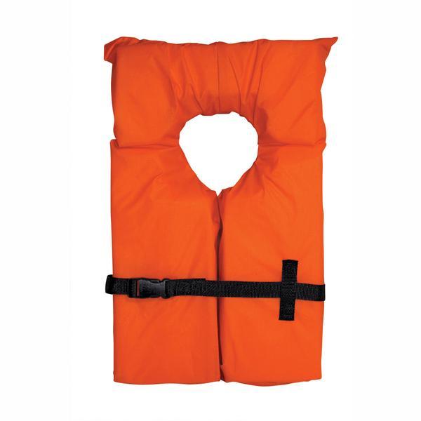 AIRHEAD 1000003AOR Youth Type II Keyhole Life Jacket, Coast Guard Approved, Orange