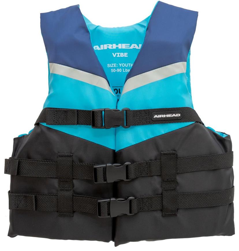 AIRHEAD 3005303ABL Vibe Life Vest, Closed Sided PFD, Youth