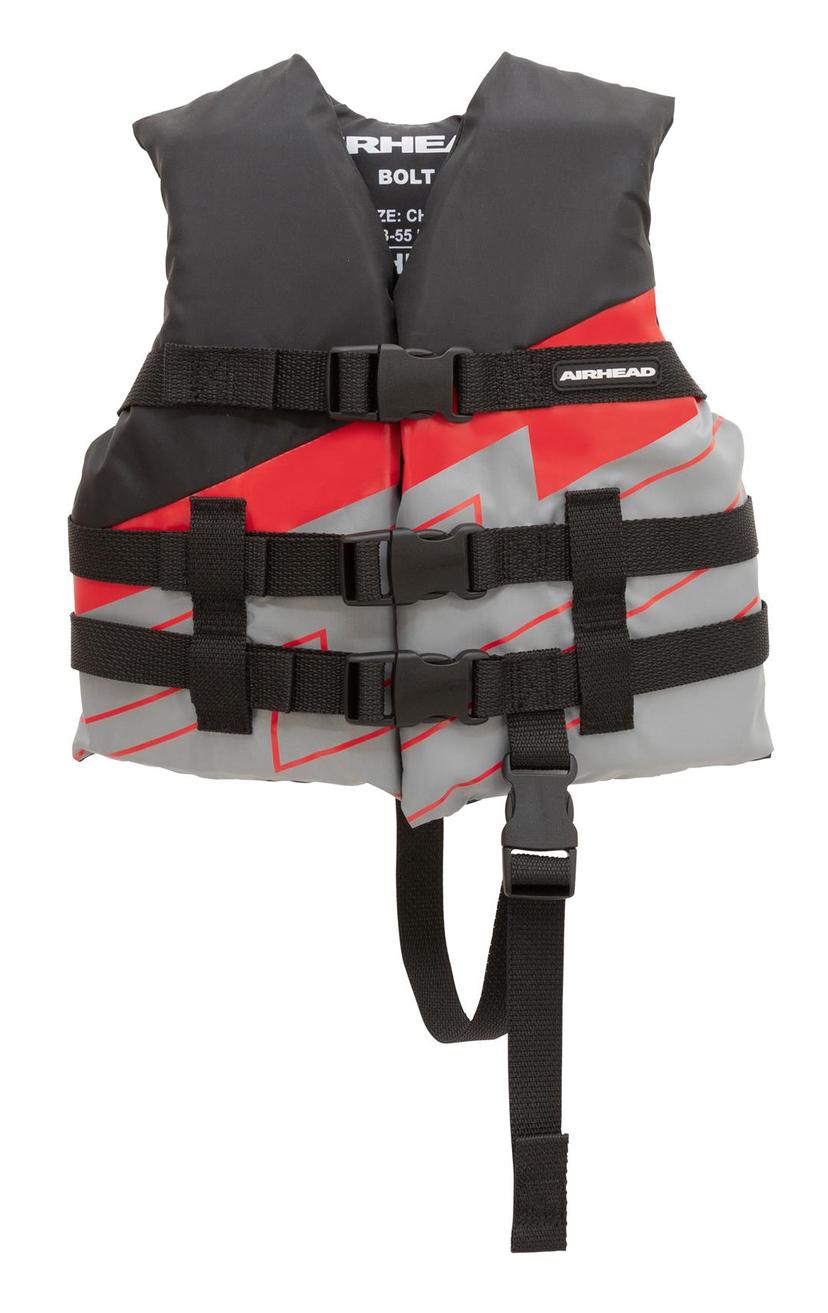 AIRHEAD 3008402ABR Bolt Life Vest, Closed Sided PFD, Child
