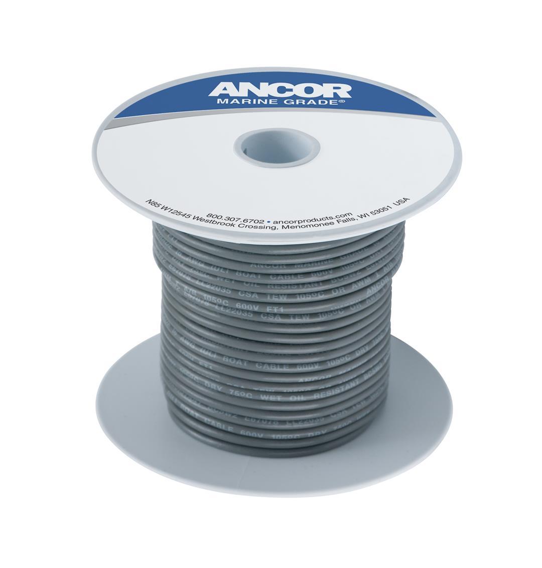 ANCOR 100410 GREY 18 AWG TINNED COPPER WIRE - 100 - The Twister Group Tools product